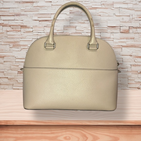 Kate Spade Carli Grove Street Beige Pebbled Leather Satchel - Picture 2 of 2